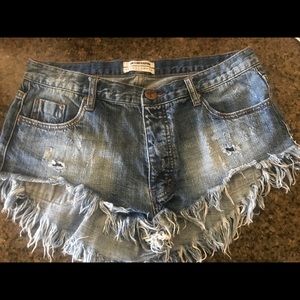 ONE TEASPOON Short Denim Shorts size 29